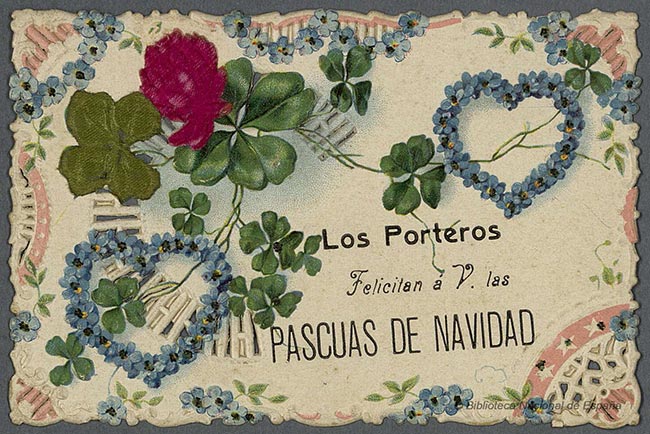 Felicita la navidad con las postales de la Biblioteca Nacional de España