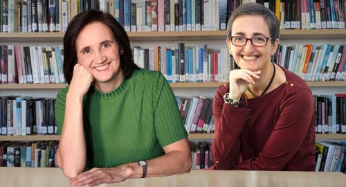 Ana Luján y Marta Luján en la Biblioteca-Museo